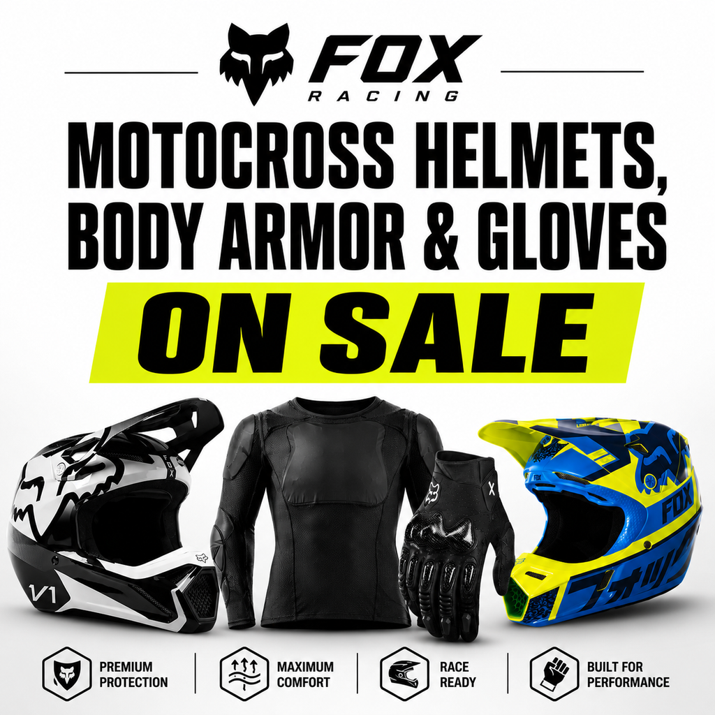 fox motorcycle helmets sale Racing V1 Shield Helmet Designed for all types of riders Men's Dirt Bike Helmets |