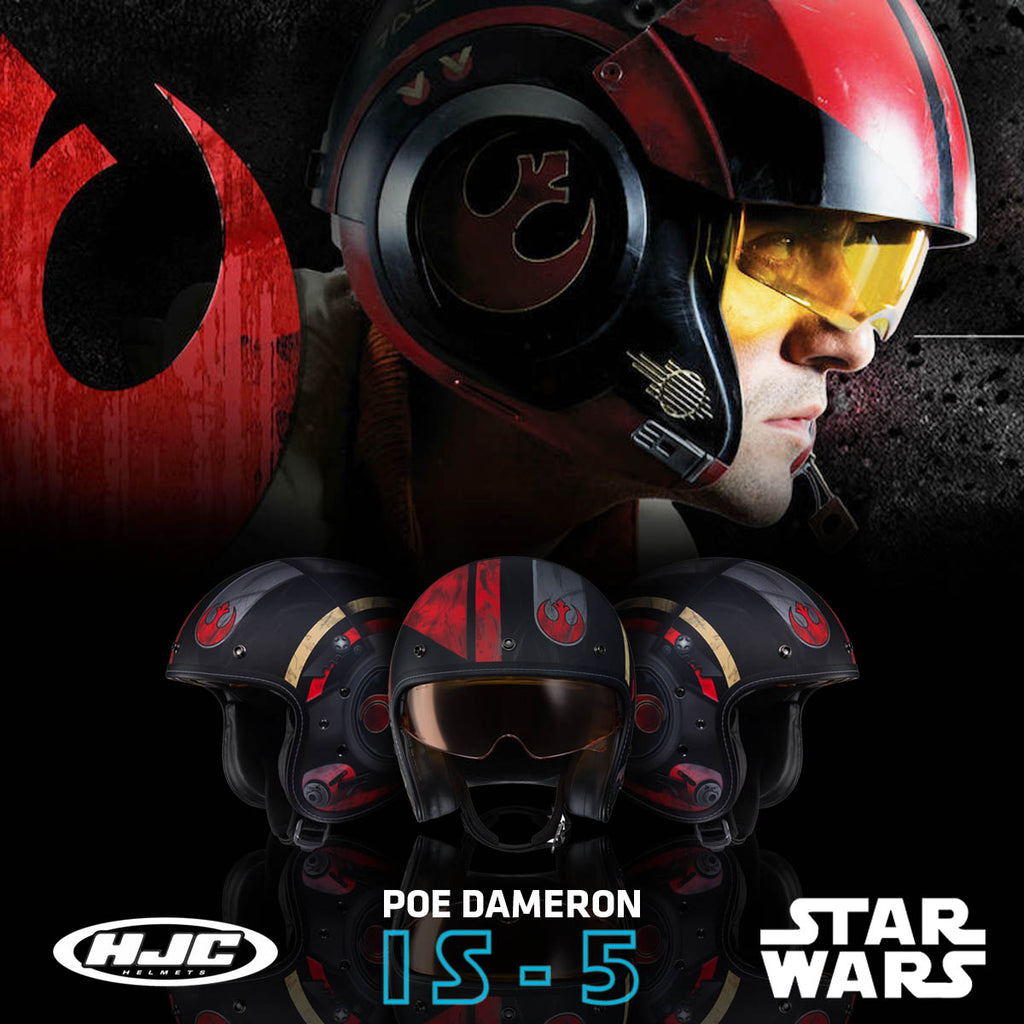 CASCO JET HJC FG-70s POE DAMERON STAR WARS MC1SF 