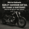 Harley-Davidson Softail Tire Change & Maintenance – Trusted On and Off-Bike Service in Fullerton, Orange County & Los Angeles | Motorhelmets