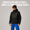 Quiksilver and O’Neill Men’s & Boys’ Snow Pants – High-Performance Winter Gear for Skiing & Snowboarding | Available Now in Fullerton, Orange County & Los Angeles