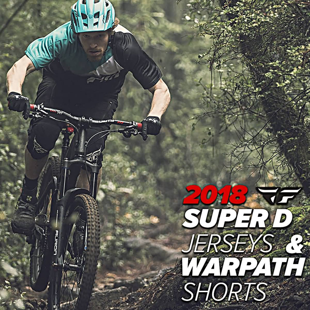 Fly Racing MTB 2018 Mens Super D Warpath MTB Sports Racing Racewear Motorhelmets Shop for Moto Gear