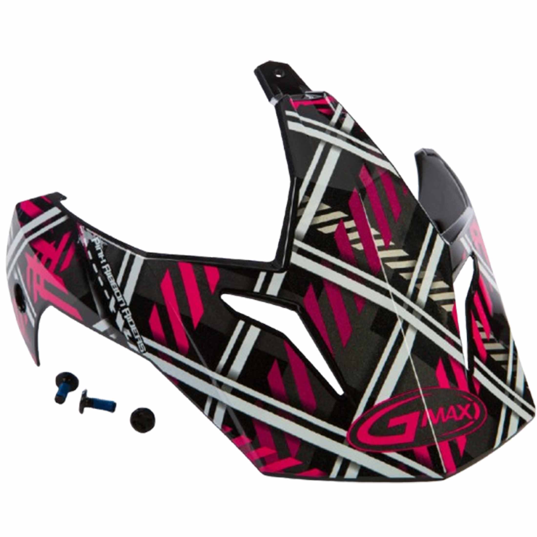 GMAX GM-11 Pink Ribbon Riders Plaid Visor Helmet Accessories-72-3971 GMAX GM-11 Pink Ribbon Riders Plaid Visor Helmet Accessories-72-3971