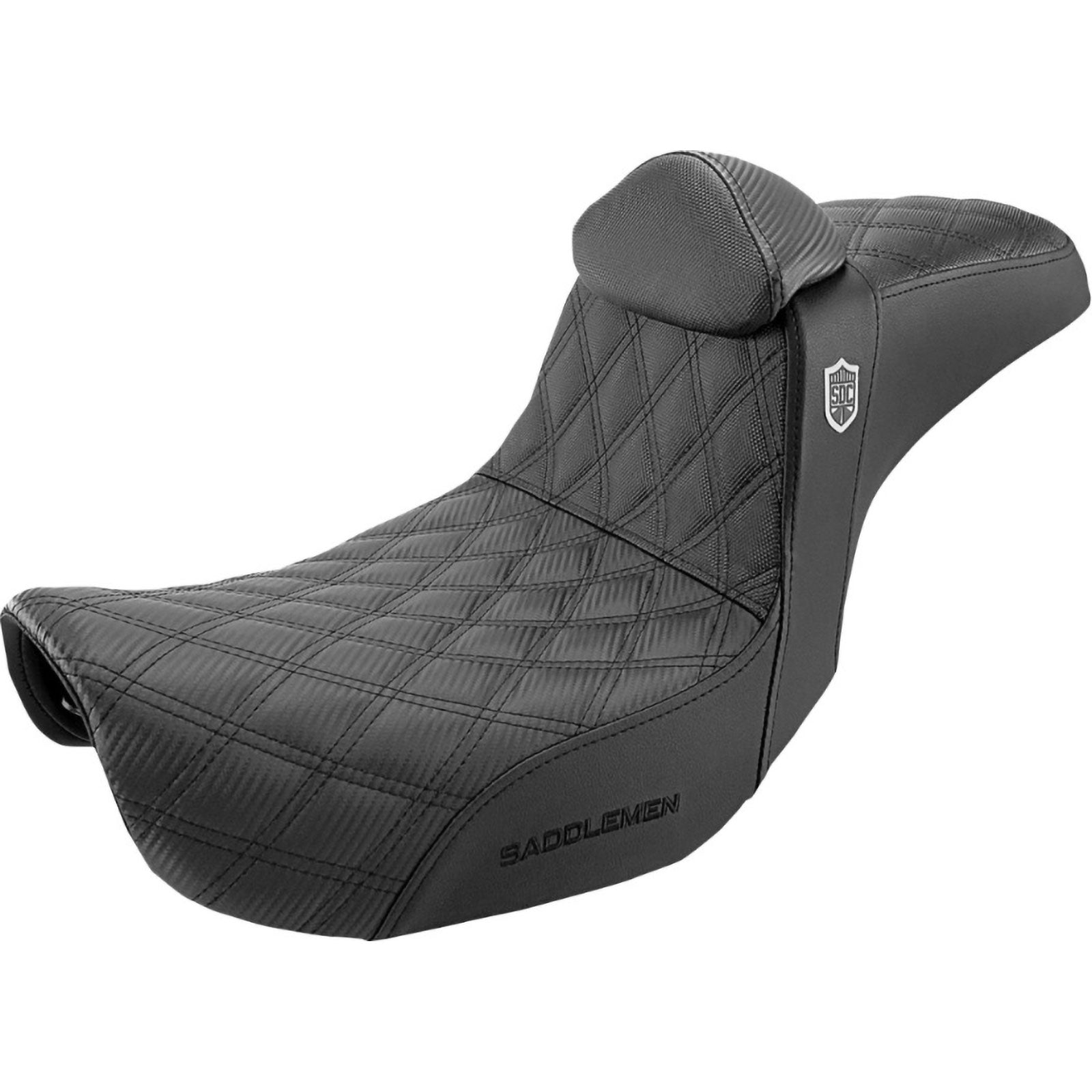 Saddlemen 2006-2017 FXD, FXDWG, FLD Dyna Pro Series SDC Performance Gripper Seat With Driver's Lumbar Rest Motorcycle Accessories-0803 Saddlemen 2006-2017 FXD, FXDWG, FLD Dyna Pro Series SDC Performance Gripper Seat With Driver's Lumbar Rest Motorcycle Accessories-0803