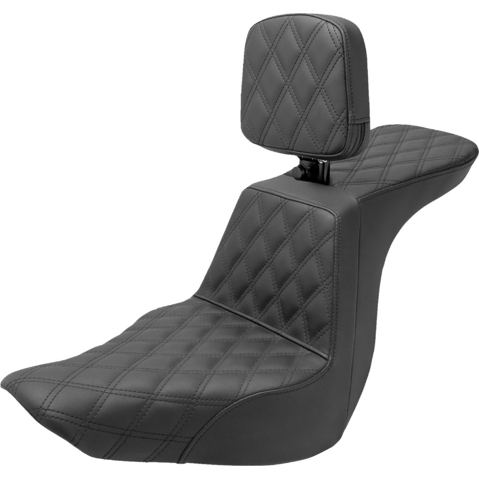 Saddlemen 2018-2024 FLSB, FXLR/S Tour Step-Up Seat with Rider Backrest Front & Rear LS Motorcycle Accessories-0802 Saddlemen 2018-2024 FLSB, FXLR/S Tour Step-Up Seat with Rider Backrest Front & Rear LS Motorcycle Accessories-0802