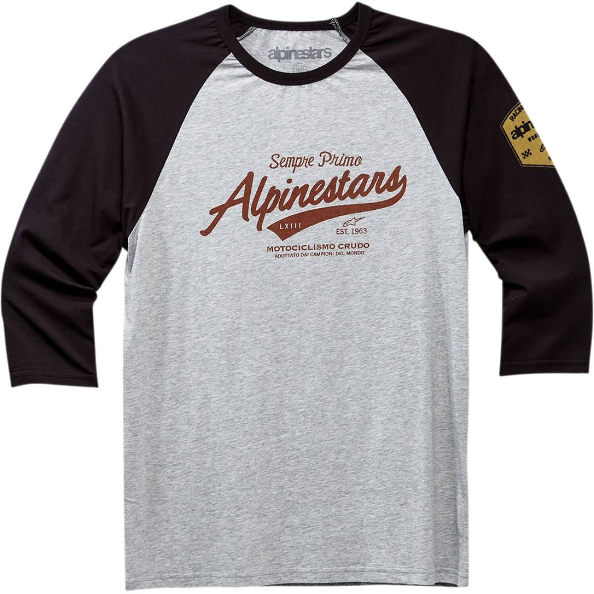Alpinestars Script Premium Men's 3/4-Sleeve Shirts-3030 Alpinestars Script Premium Men's 3/4-Sleeve Shirts-3030