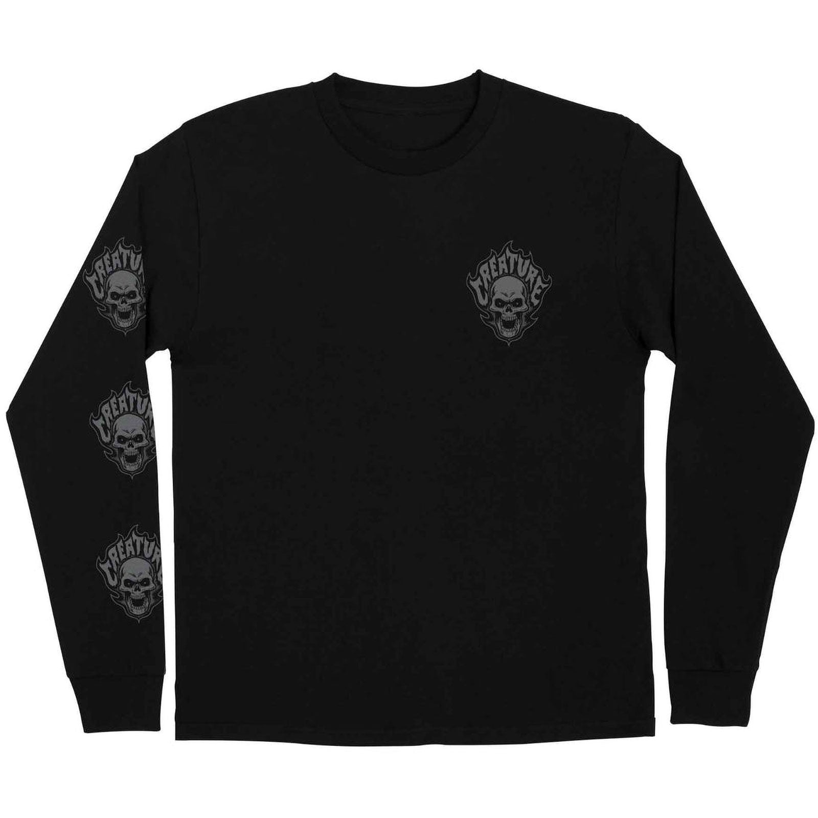 Creature Bonehead Flame Men's Long-Sleeve S-44155566 Creature Bonehead Flame Men's Long-Sleeve S-44155566