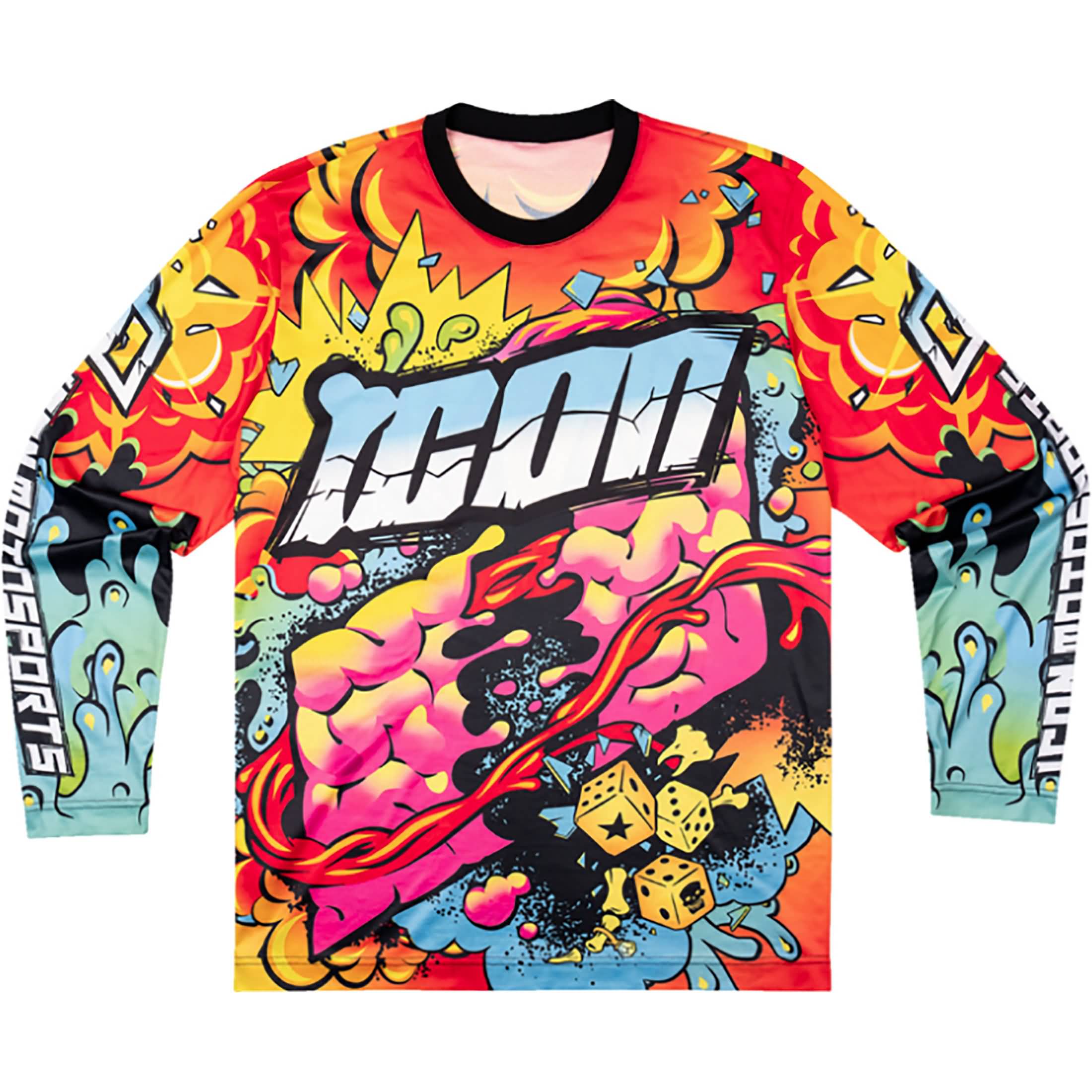 Icon Scatterbrain LS Men's Street Jerseys-2824 Icon Scatterbrain LS Men's Street Jerseys-2824