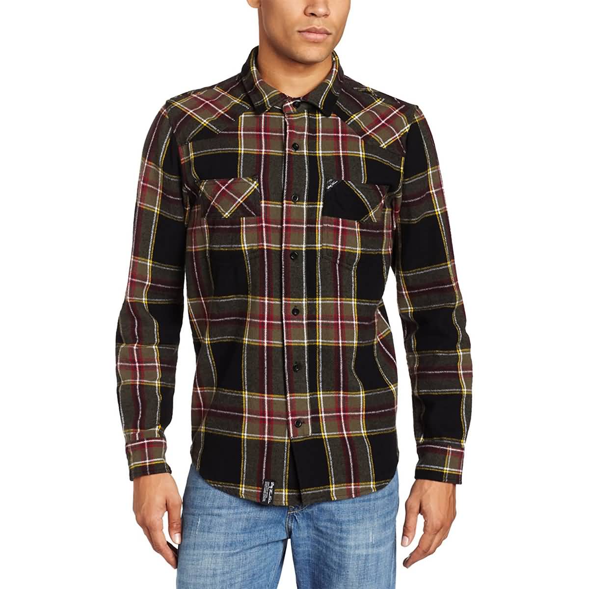 LRG Sherlock Men's Button Up Long-Sleeve Shirts-K122011 LRG Sherlock Men's Button Up Long-Sleeve Shirts-K122011