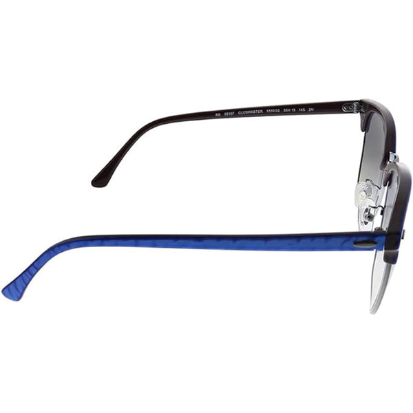 Ray Ban Blue Marble Clubmaster Sunglasses CLUBMASTER MARBLE Sunglasses in Black and Dark Grey - RB3016  main image 3