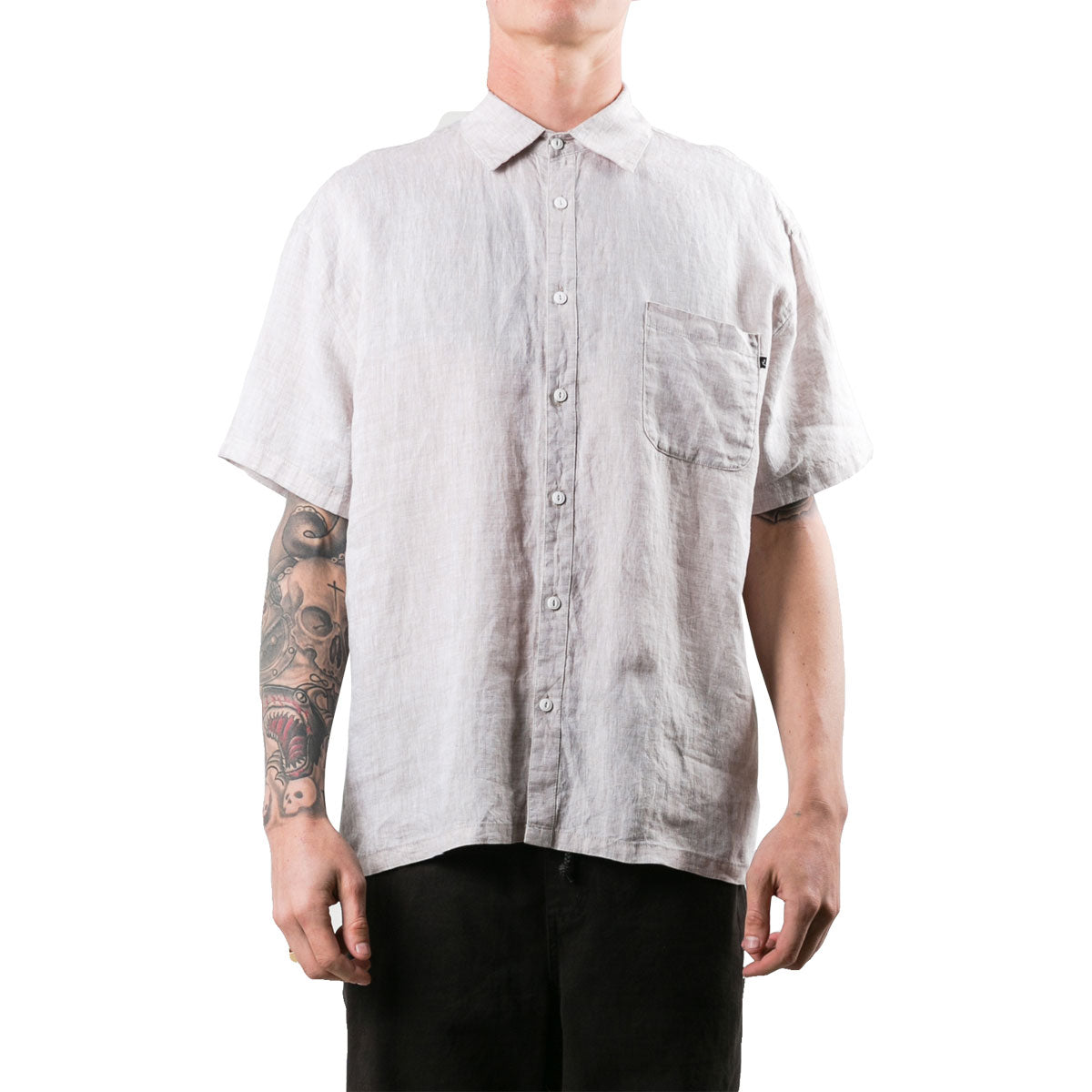 Rusty Men's Covers Button Up Short-Sleeve Shirts-WSM0818-SOG Rusty Men's Covers Button Up Short-Sleeve Shirts-WSM0818-SOG