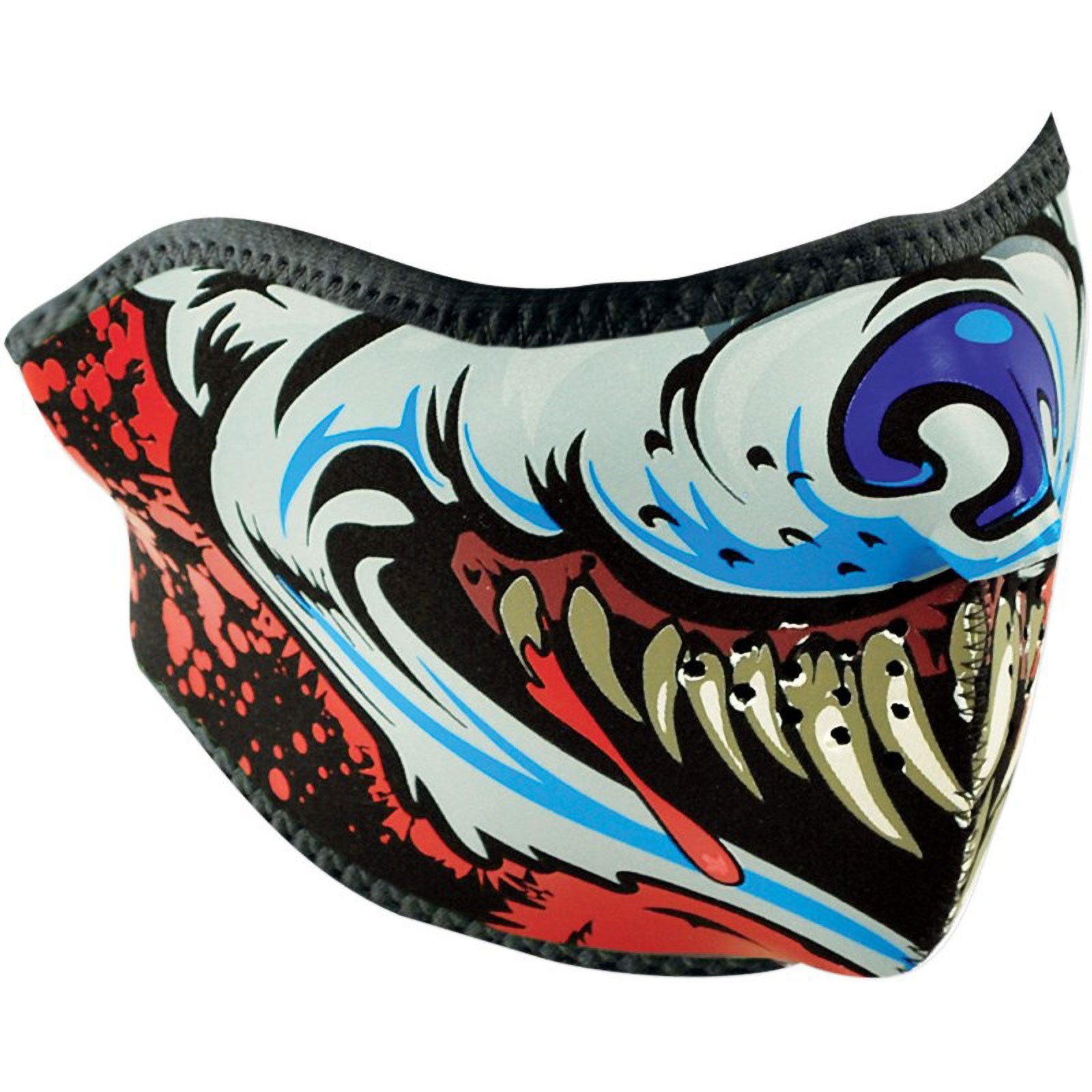 Zan Headgear Glow In The Dark Spider Web Full Adult Face -WNFM057G Zan Headgear Glow In The Dark Spider Web Full Adult Face -WNFM057G