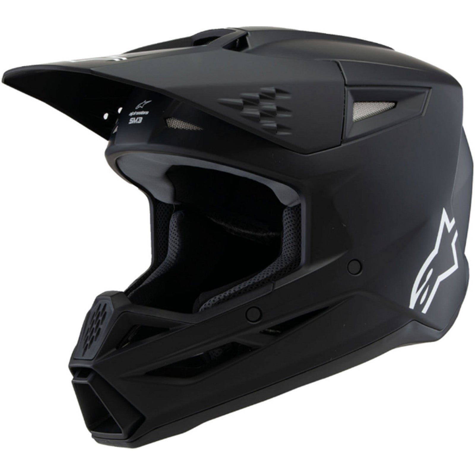 Alpinestars S-M3 Solid Youth Off-Road Helmets-0111 Alpinestars S-M3 Solid Youth Off-Road Helmets-0111
