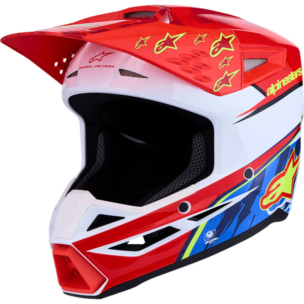 falcon motorcycle helmets Alpinestars Youth SM3 Helmet Medium Red Fluo/White/Blue/Yellow DynoGoods Fishing Rod Sleeve Its Deep Road fit Color:Russet soft plastics