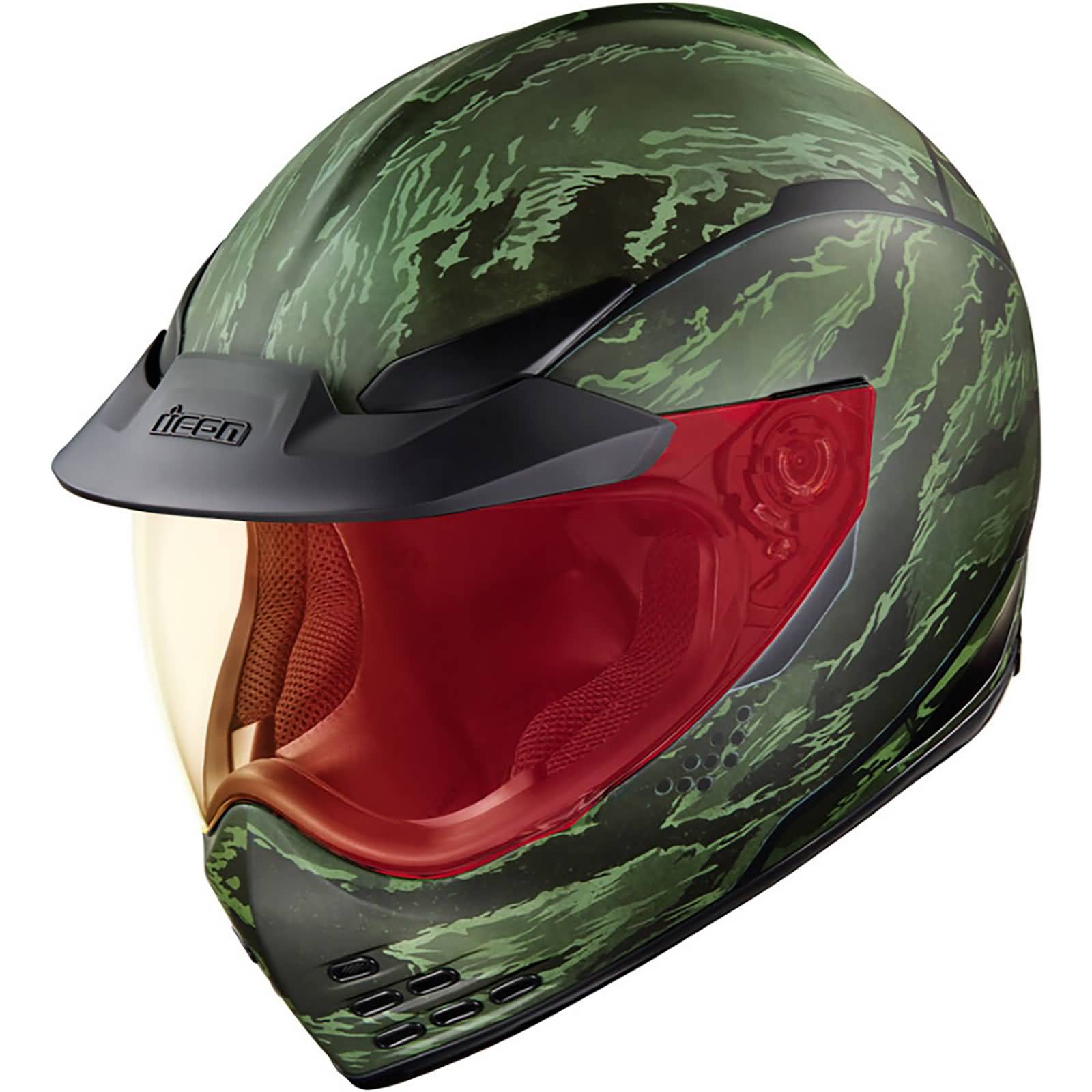Icon Domain Tiger's Blood Adult Street Helmets-0101 Icon Domain Tiger's Blood Adult Street Helmets-0101