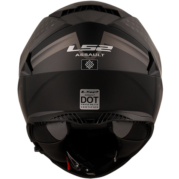 ls2 black helmet LS2 Assault Flag Adult Street Helmets – Motorhelmets.com
