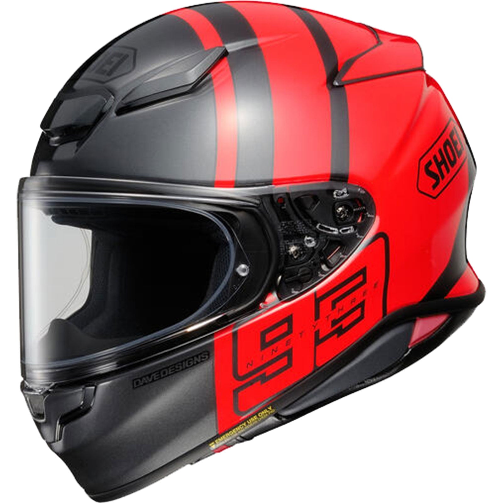 Shoei RF-1400 MM93 Collection Track Adult Street Helmets-0101 Shoei RF-1400 MM93 Collection Track Adult Street Helmets-0101
