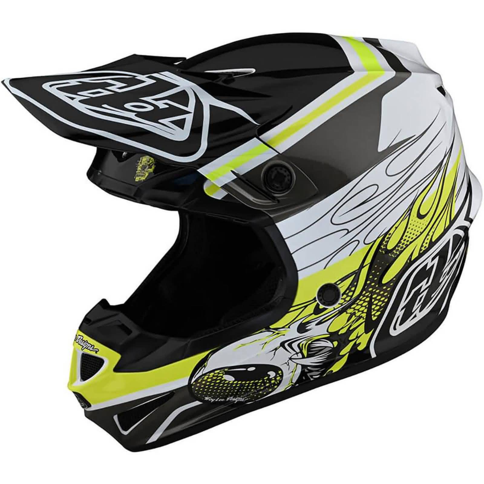 Troy Lee Designs SE4 Polyacrylite Skooly MIPS Adult Off-Road Helmets-109328003 Troy Lee Designs SE4 Polyacrylite Skooly MIPS Adult Off-Road Helmets-109328003