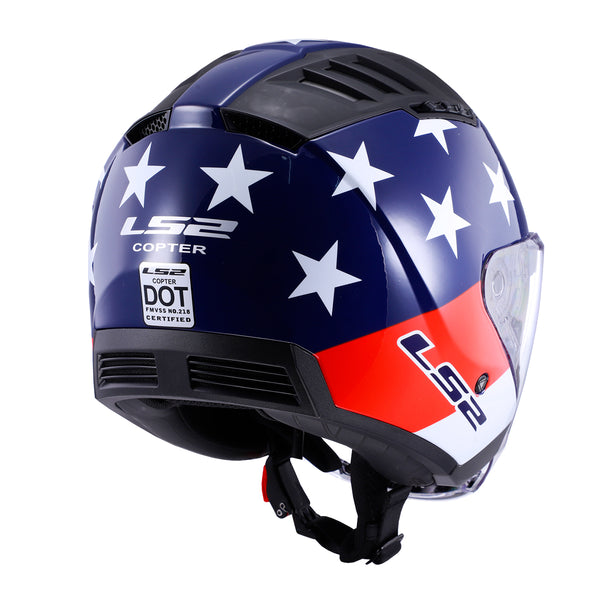 LS2 Copter American Adult Cruiser Helmets – Motorhelmets.com