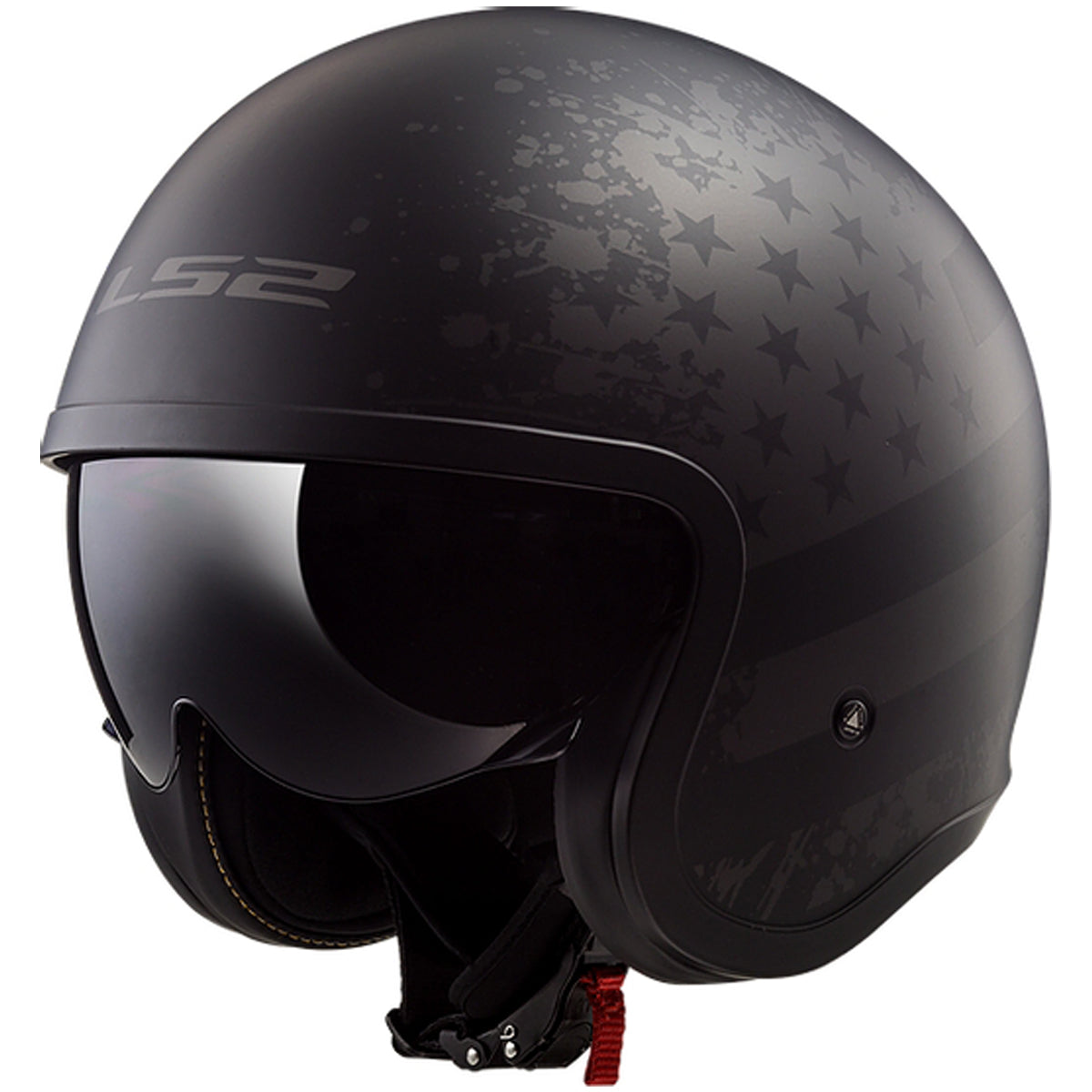 LS2 Spitfire Black Flag Open Face Adult Cruiser Helmets-599 LS2 Spitfire Black Flag Open Face Adult Cruiser Helmets-599