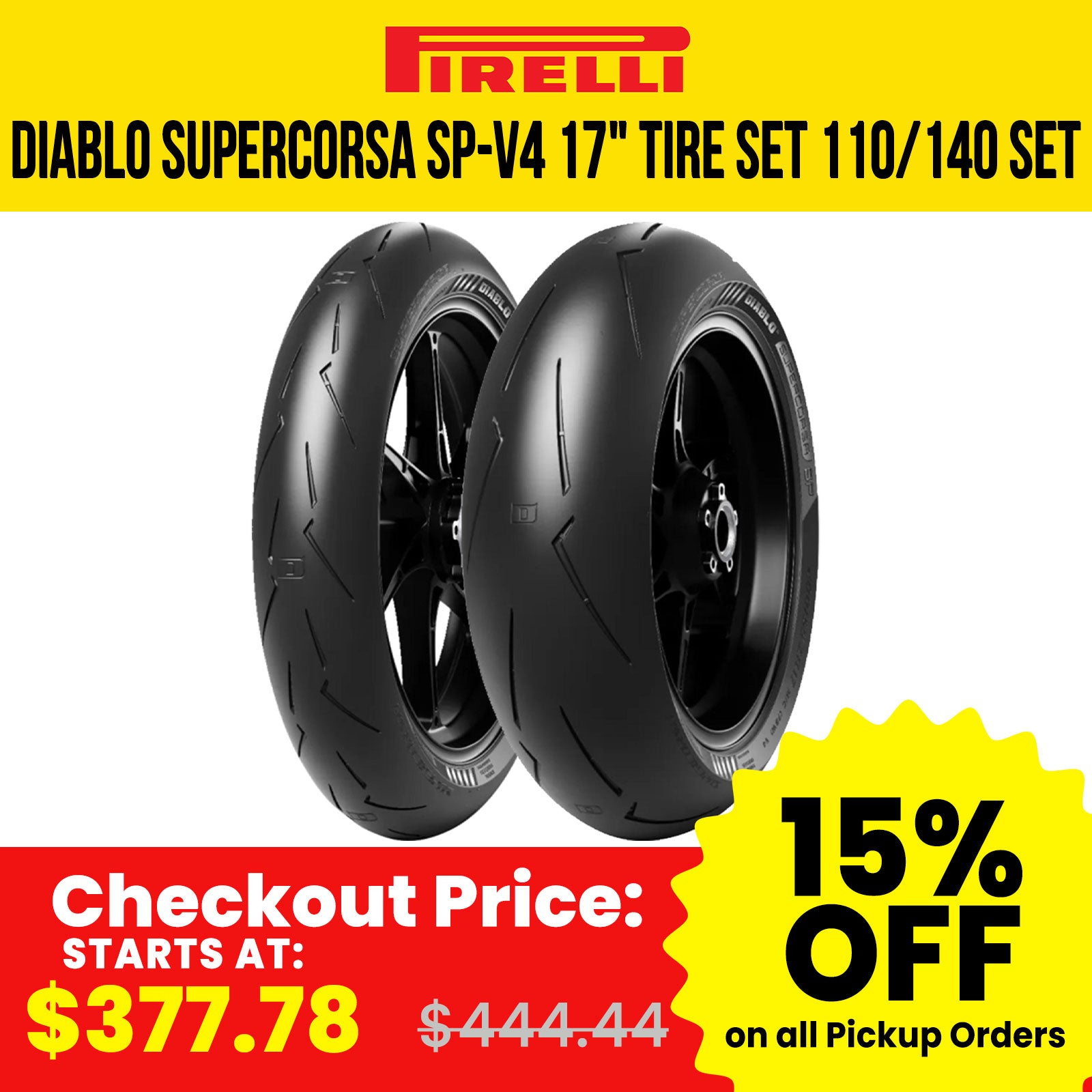 Pirelli Diablo Supercorsa SP-V4 17" Street Tire Set-PV4 Pirelli Diablo Supercorsa SP-V4 17" Street Tire Set-PV4
