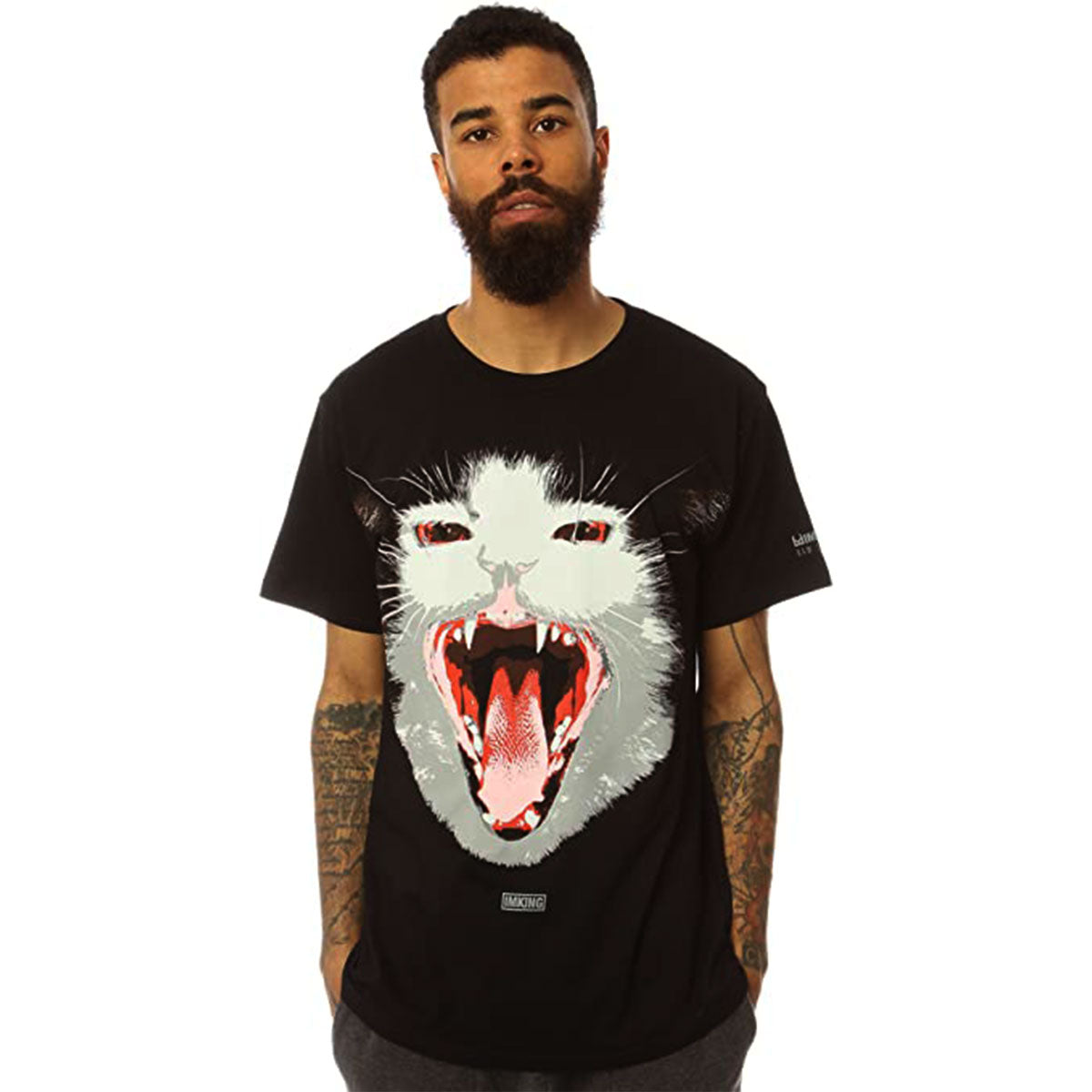 IMKING Angry Pussy Men's Short-Sleeve Shirts-IK13SP507 IMKING Angry Pussy Men's Short-Sleeve Shirts-IK13SP507