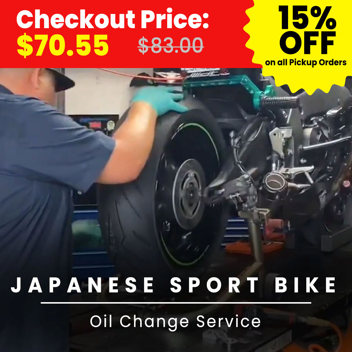 Japanese OEM Sport Bike Oil Change Service-Service