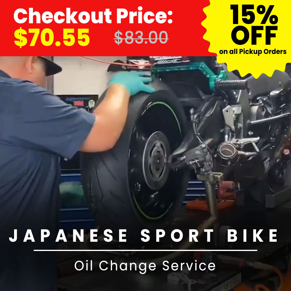 Japanese OEM Sport Bike Oil Change Service-Service Japanese OEM Sport Bike Oil Change Service-Service