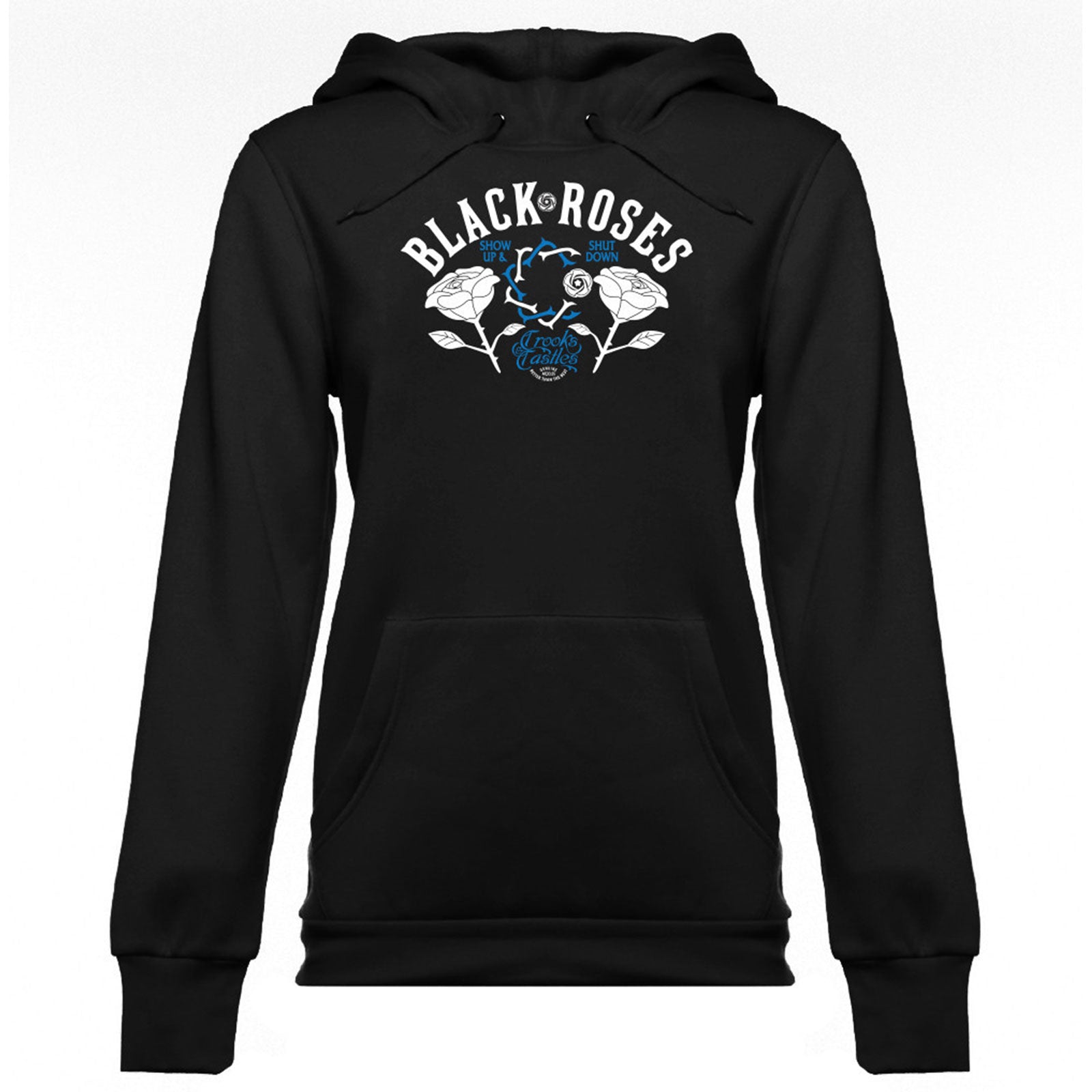 Crooks & Castles Black Rose Women's Hoody Pullover Sweats-CL1390110