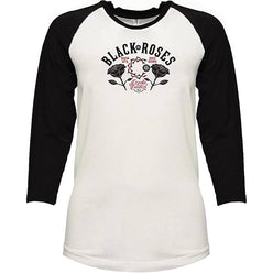 Crooks & Castles Black Rose Women's 3/4-Sleeve Shirts (Brand New)