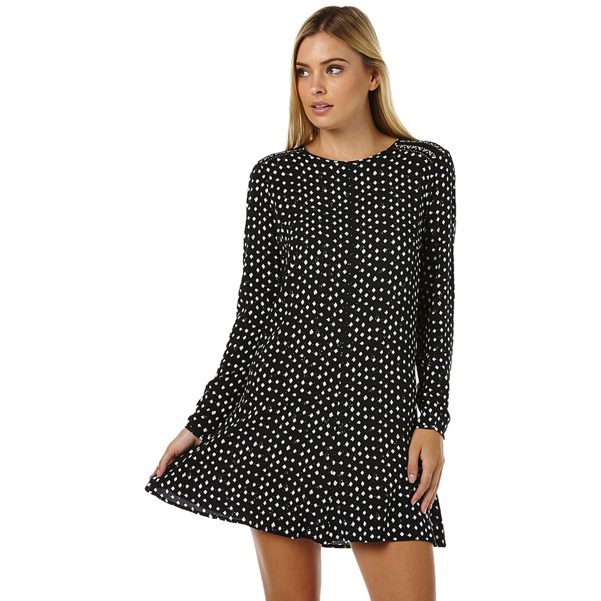 Rusty Kindred LS Women's Dresses - Black Rusty Kindred LS Women's Dresses - Black
