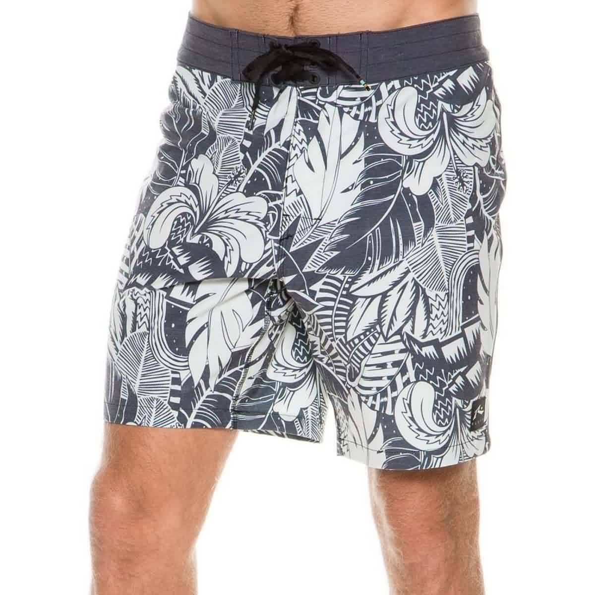 Rusty Virbrato Men's Boardshort Shorts - White Rusty Virbrato Men's Boardshort Shorts - White