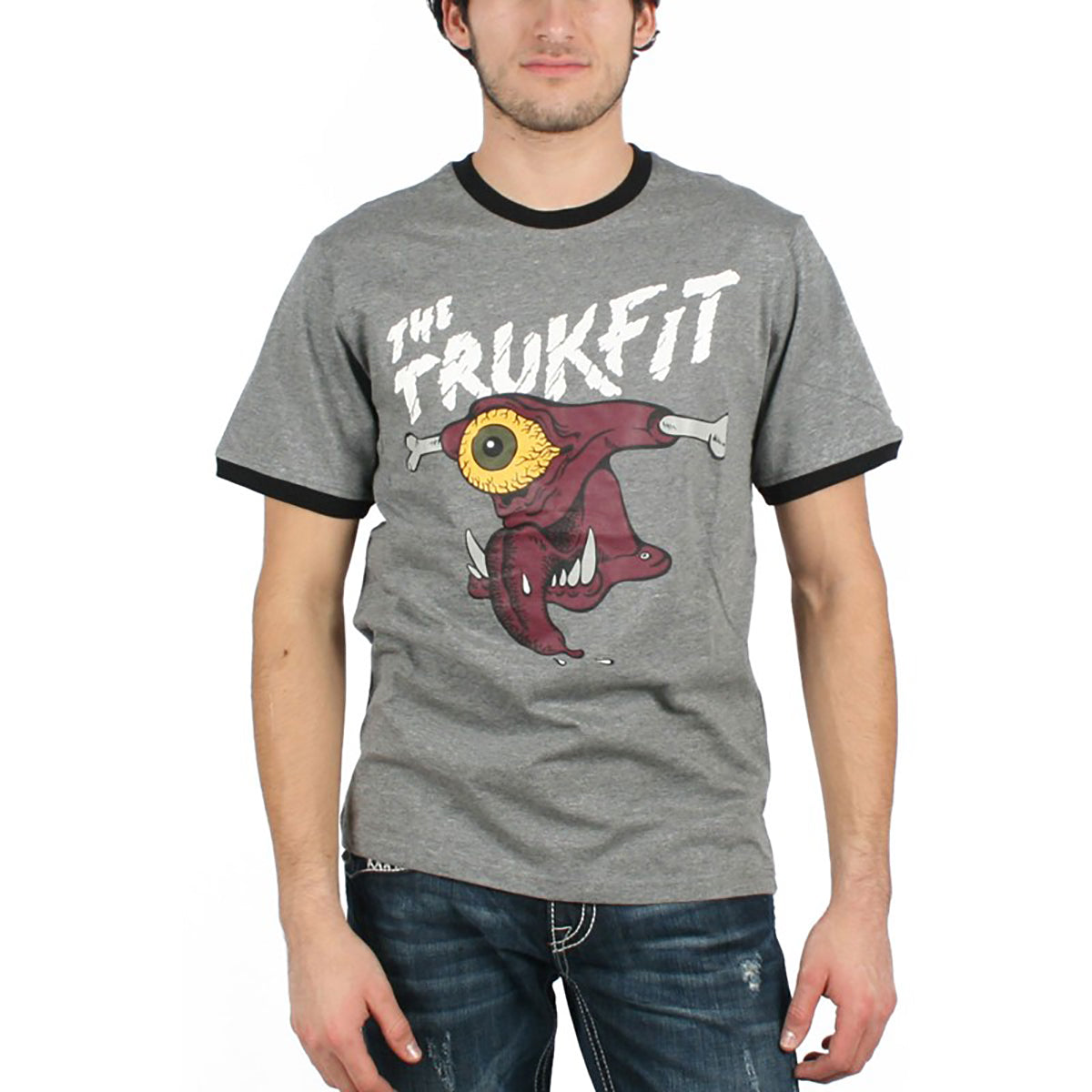 Trukfit Monster Ringer Men's Short Sleeve Shirts-T1210T11 Trukfit Monster Ringer Men's Short Sleeve Shirts-T1210T11