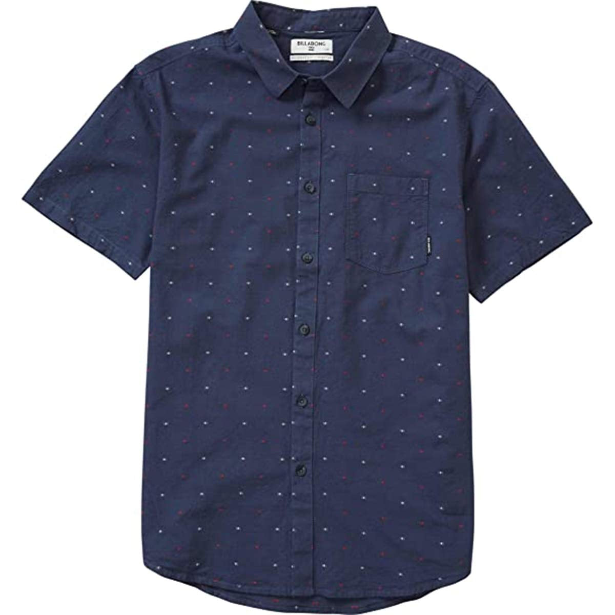 Billabong Cruisin Men's Button Up Short Sleeve Shirts - Navy Billabong Cruisin Men's Button Up Short Sleeve Shirts - Navy