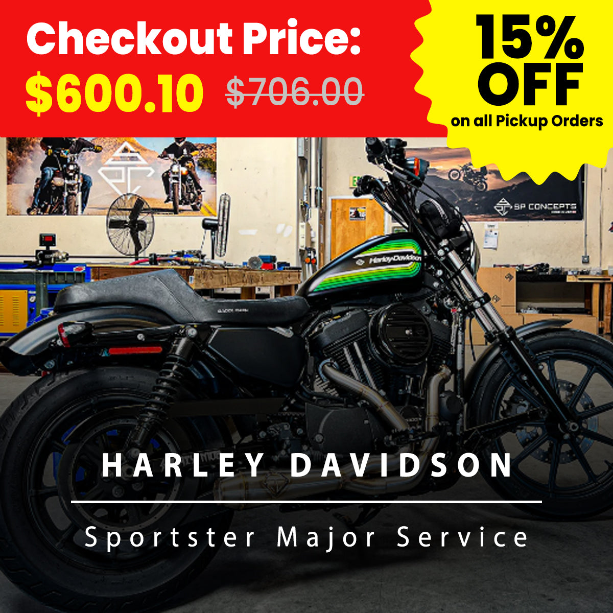 Motorcycle Harley Davidson Sportster Major Service-Service