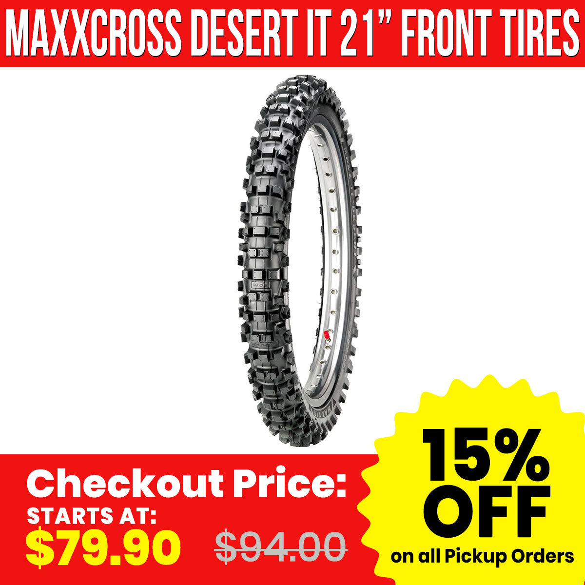 Maxxis Maxxcross Desert IT 21" Front Off-Road Tires-MAXXFRT21 Maxxis Maxxcross Desert IT 21" Front Off-Road Tires-MAXXFRT21