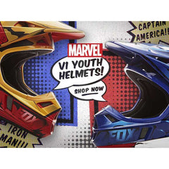Fox Racing 2016 Marvel V1 Youth Off-Road Motorcycle Helmets Collection