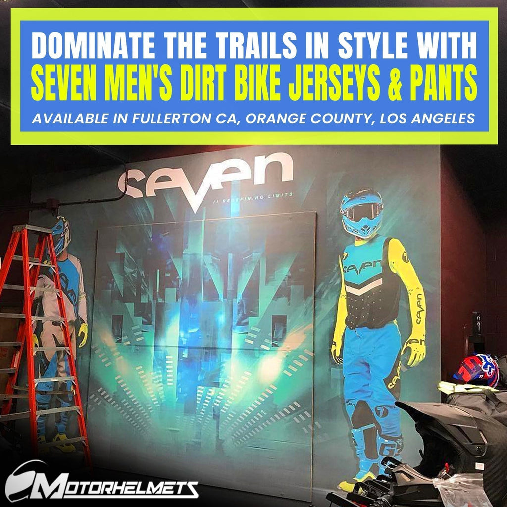 Available for Store Pickup – Dominate the Trails in Style with Seven Men's Dirt Bike Jerseys & Pants in Fullerton, Orange County & Los Angeles