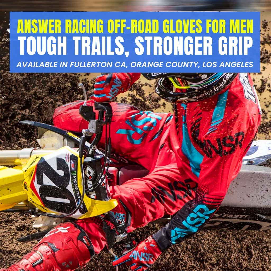 Answer Racing Off-Road Gloves for Men – Tough Trails and Stronger Grip ...