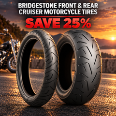 Bridgestone Front & Rear Cruiser Motorcycle Tires – Save 25% in Fullerton, Orange County & Los Angeles | Motorhelmets