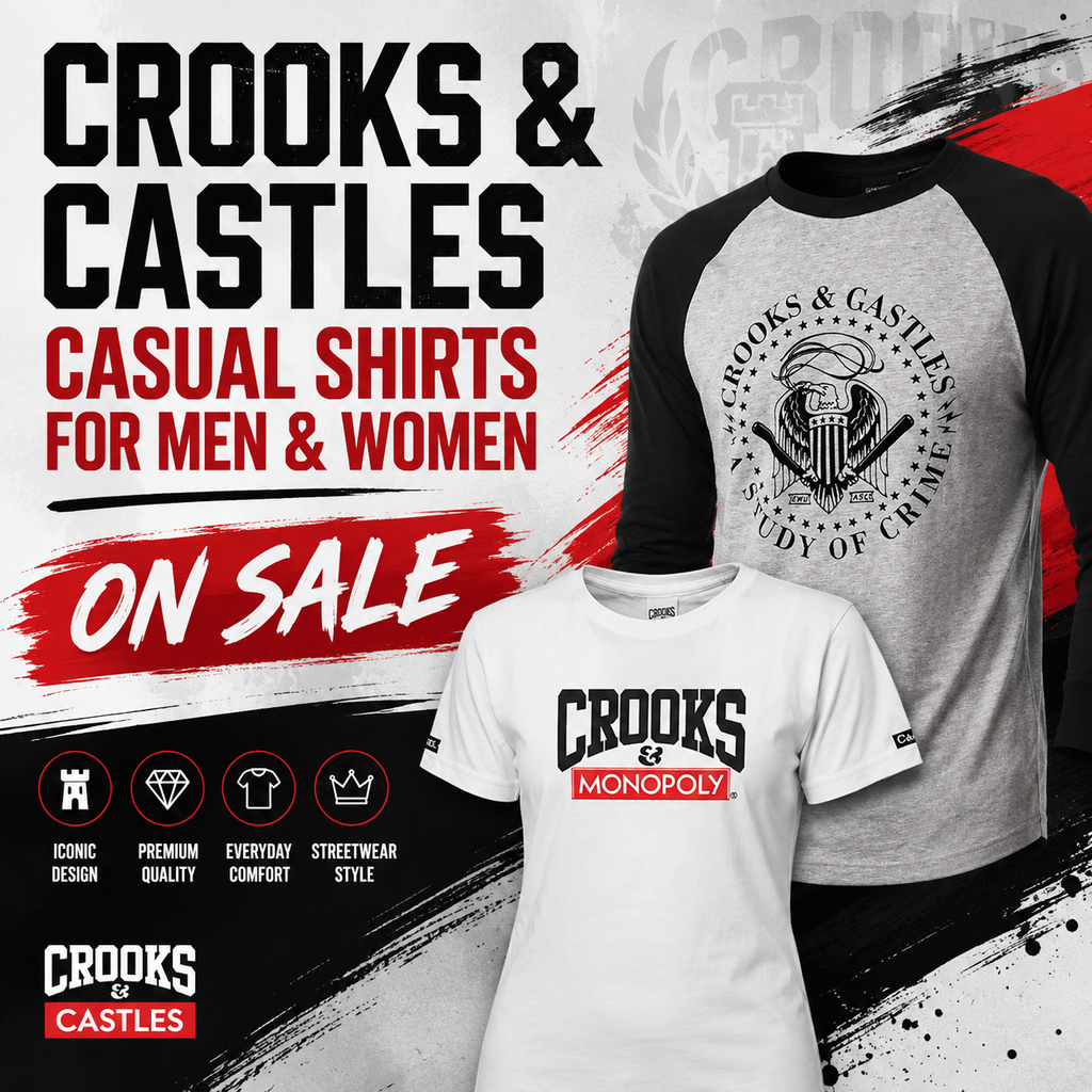 Crooks & Castles Casual Shirts for Men & Women On Sale in Fullerton, Orange County & Los Angeles | In-Store Pick-Up Available