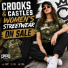 Crooks & Castles Women's Streetwear On Sale in Fullerton, Orange County & Los Angeles | In-Store Pick-Up Available