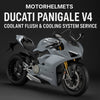 Ducati Panigale V4 Coolant Flush & Cooling System Service in Fullerton, Orange County & Los Angeles | Motorhelmets
