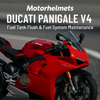 Ducati Panigale V4 Fuel Tank Flush & Fuel System Maintenance in Fullerton, Orange County & Los Angeles | Motorhelmets