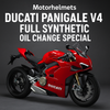 Ducati Panigale V4 Full Synthetic Oil Change Special in Fullerton, Orange County & Los Angeles | Motorhelmets