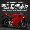 Ducati Panigale V4 Minor Special Service - Expert Oil Change, Inspection & Adjustments in Fullerton, Orange County & Los Angeles | Motorhelmets