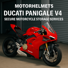 Ducati Panigale V4 Secure Motorcycle Storage Services in Fullerton, Orange County & Los Angeles | Motorhelmets