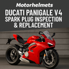 Ducati Panigale V4 Spark Plug Inspection & Replacement in Fullerton, Orange County & Los Angeles | Motorhelmets