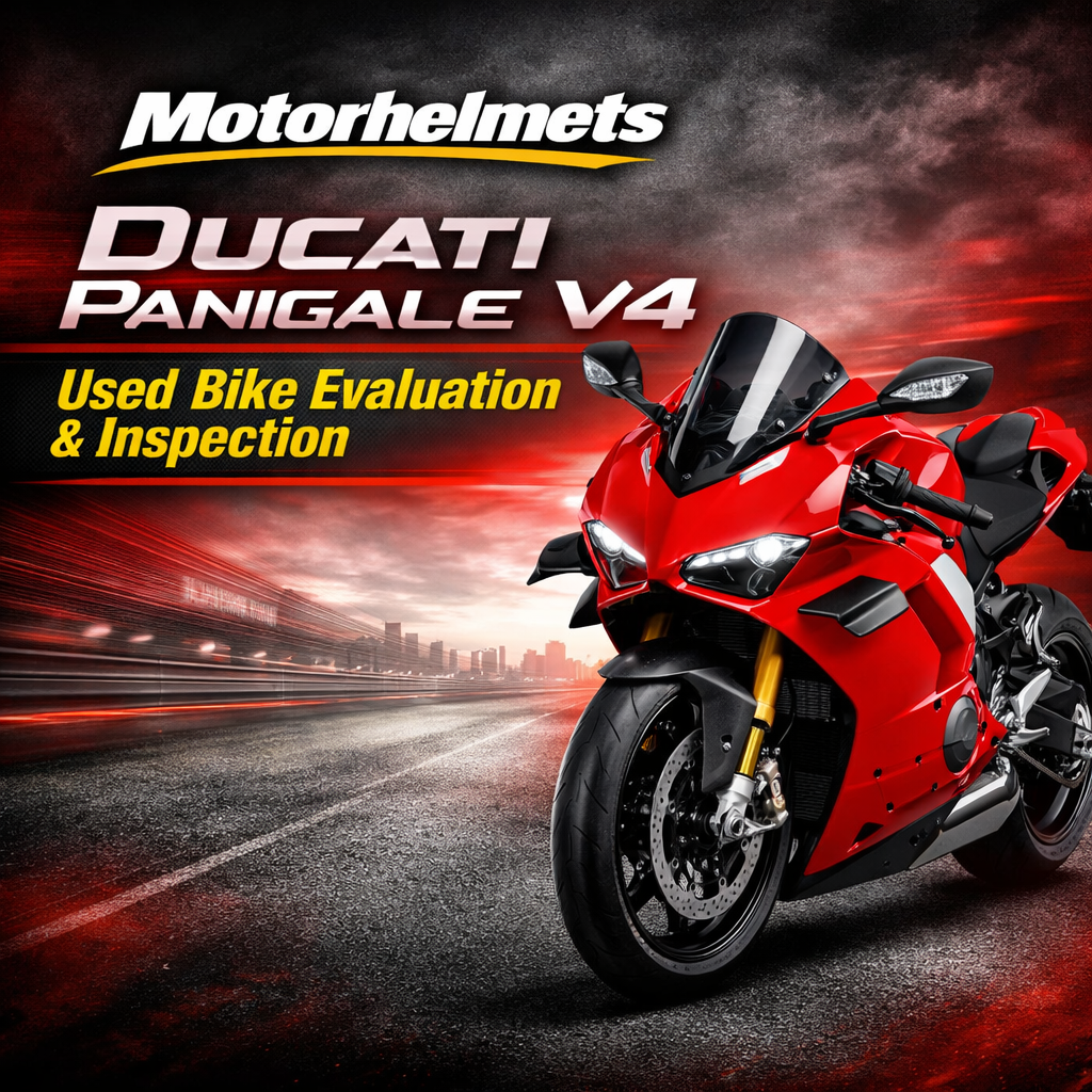 Ducati Panigale V4 Used Bike Evaluation & Inspection in Fullerton, Orange County & Los Angeles | Motorhelmets