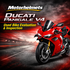 Ducati Panigale V4 Used Bike Evaluation & Inspection in Fullerton, Orange County & Los Angeles | Motorhelmets