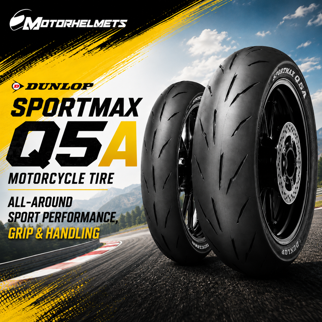 Dunlop Sportmax Q5A Motorcycle Tire All-Around Sport Performance, Grip & Handling